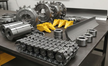 Pièces de rechange de haute qualité pour bulldozers et excavatrices, destinées aux engins de chantier.